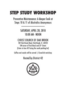 STEP STUDY WORKSHOP @ Christ Church of Oak Brook | Oak Brook | Illinois | United States