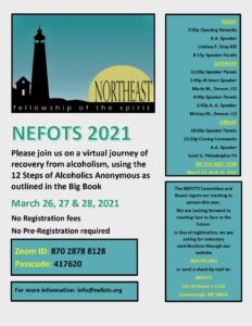 North East Fellowship of the Spirit NEFOTS 2021
