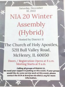 NIA Winter Assembly @ THe Church of Holy Apostles