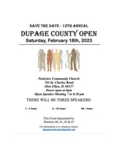 DuPage County Open @ Parkview Community Church